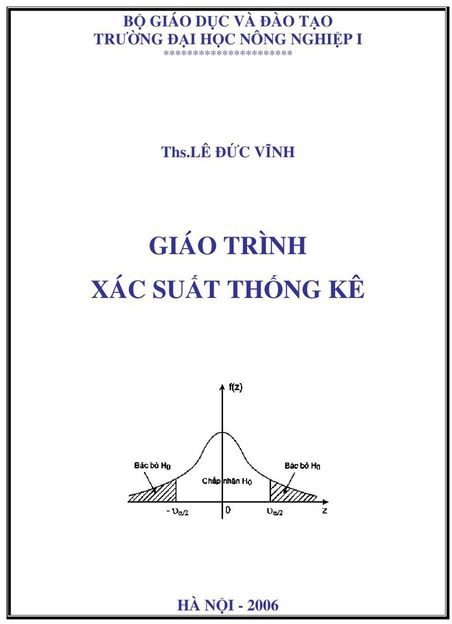 Giáo trình Xác suất Thống kê