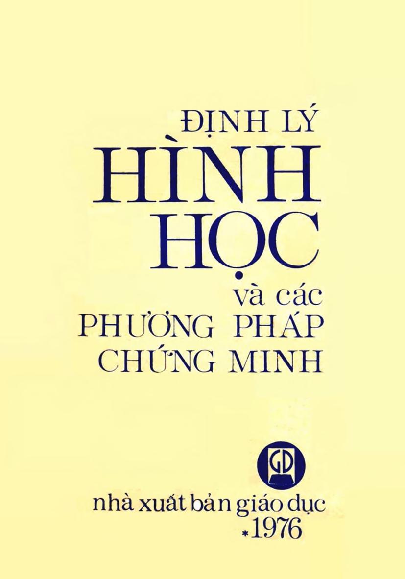 Định lý Hình học và các phương pháp chứng minh