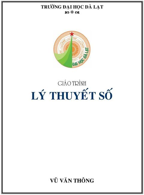 Giáo trình Lý thuyết số